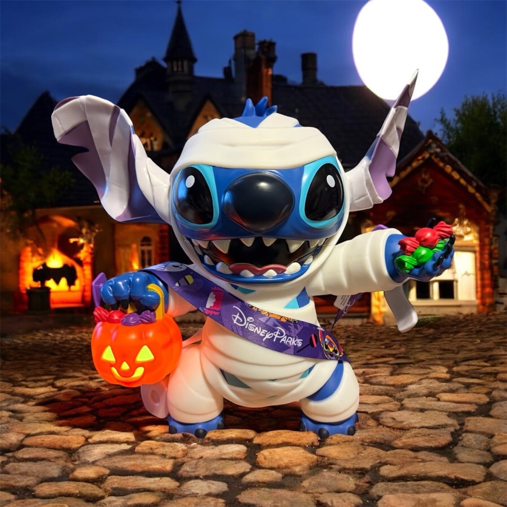 DisneyParks 2025 Limited Edition Stitch Mummy Popcorn Bucket Halloween Exclusive